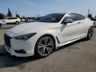 2018 Infiniti Q60 Luxe with VIN JN1EV7EK6JM340504, listed as a Copart auction lot 52196275 with 37,451 mi miles and Salvage title. Bid and sale history available at DreamBid. Image 1.