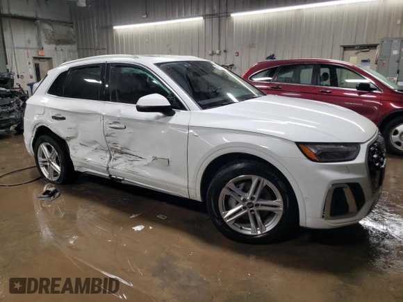 2023 Audi Q5 S line Prestige with VIN WA1F2AFY7P2026613, listed as a Copart auction lot 88807185 with 23,607 mi miles and Salvage Title. Bid and sale history available at carsss.com. Image 4.