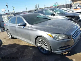 2015 Hyundai Genesis 3.8L with VIN KMHGN4JE1FU089897, listed as a IAAI auction lot 41687367 with 110,974 mi miles. Bid and sale history available at carsss.com. Image 13.