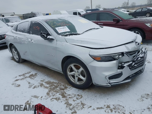 2017 Chevrolet Malibu LS with VIN 1G1ZB5ST4HF183801, listed as a IAAI auction lot 41355054 with 131,748 mi miles and . Bid and sale history available at DreamBid. Image 1.