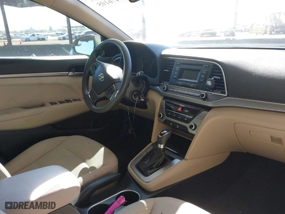 2017 Hyundai Elantra SE with VIN KMHD74LF2HU428852, listed as a IAAI auction lot 41476105 with 48,853 mi miles. Bid and sale history available at carsss.com. Image 5.