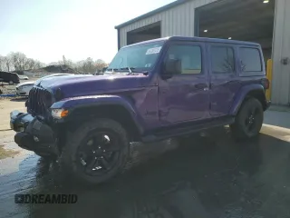 2023 Jeep Wrangler Sahara z VIN 1C4HJXEN9PW589084, wystawiony jako Copart lot #54208125 z przebiegiem 48 943 mil mil oraz Szkoda całkowita • Salvage title. Historia ofert i sprzedaży dostępna na DreamBid. Obrazek 1.