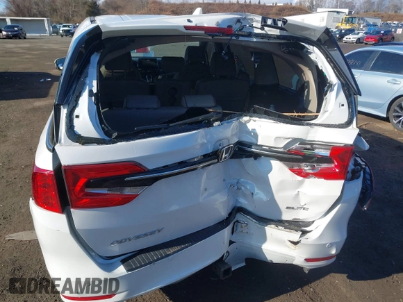 2024 Honda Odyssey Elite with VIN 5FNRL6H90RB028139, listed as a IAAI auction lot 41666330 with 8,516 mi miles and . Bid and sale history available at DreamBid. Image 6.