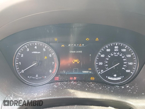2015 Hyundai Genesis 3.8L with VIN KMHGN4JE2FU079041, listed as a Copart auction lot 46536175 with 109,551 mi miles and Salvage Title. Bid and sale history available at DreamBid. Image 9.
