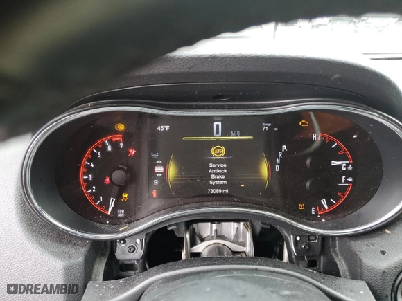 2018 Dodge Durango SXT with VIN 1C4RDJAGXJC386150, listed as a Copart auction lot 44839515 with 73,089 mi miles and Salvage Title. Bid and sale history available at carsss.com. Image 9.