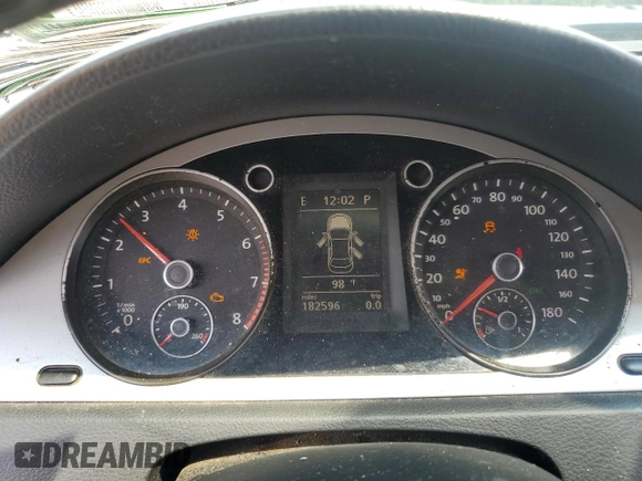 2011 Volkswagen CC Sport with VIN WVWMN7AN4BE708375, listed as a Copart auction lot 66636704 with 182,596 mi miles and Salvage Title. Bid and sale history available at DreamBid. Image 9.