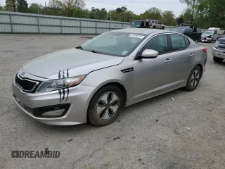 2012 Kia Optima Hybrid with VIN KNAGM4AD5C5024052, listed as a Copart auction lot 51049215 with 215,511 mi miles and Salvage Title. Bid and sale history available at carsss.com. Image 1.