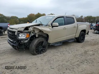 2021 GMC Canyon 4WD Elevation with VIN 1GTG6CEN1M1281552, listed as a Copart auction lot 80982384 with 50,001 mi miles and Salvage Title. Bid and sale history available at carsss.com. Image 1.