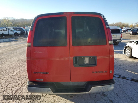 2000 Chevrolet Express Cargo Van w/YF7 with VIN 1GBFG15R9Y1275007, listed as a Copart auction lot 80754994 with 0 mi miles and Salvage Title. Bid and sale history available at carsss.com. Image 6.