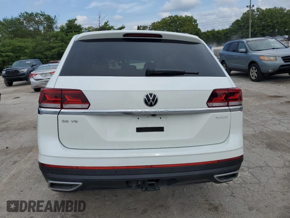 2023 Volkswagen Atlas SE with VIN 1V2JR2CA9PC539086, listed as a Copart auction lot 64384524 with Not provided miles and Salvage title. Bid and sale history available at DreamBid. Image 6.