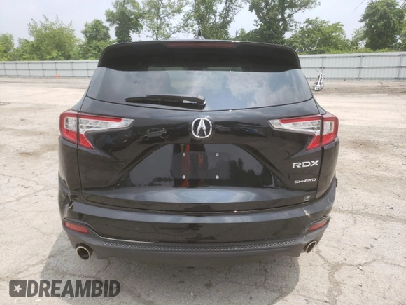 2021 Acura RDX w/Advance Package with VIN 5J8TC2H74ML044932, listed as a Copart auction lot 58003913 with 49,339 mi miles. Bid and sale history available at carsss.com. Image 6.