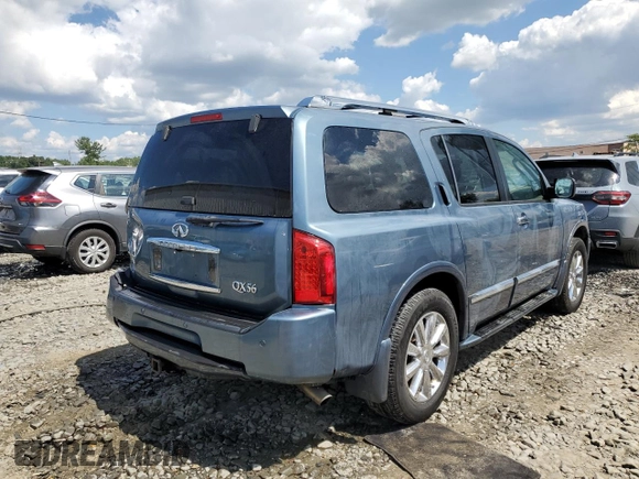 2010 Infiniti QX56 with VIN 5N3ZA0NC5AN900522, listed as a Copart auction lot 66495564 with 149,324 mi miles and Salvage Title. Bid and sale history available at carsss.com. Image 3.