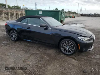 2024 BMW 4 Series 430i xDrive with VIN WBA43AT06RCR39091, listed as a Copart auction lot 85021434 with 23,956 mi miles and Clean Title. Bid and sale history available at carsss.com. Image 4.
