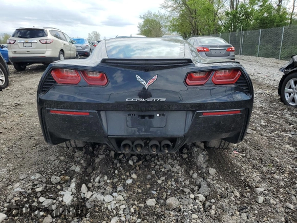 2016 Chevrolet Corvette 1LT with VIN 1G1YB2D7XG5123083, listed as a Copart auction lot 54141875 with 37,779 mi miles and Salvage Title. Bid and sale history available at carsss.com. Image 6.