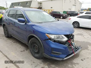 2017 Nissan Rogue SV with VIN KNMAT2MT1HP590773, listed as a IAAI auction lot 42314312 with 125,865 mi miles and . Bid and sale history available at DreamBid. Image 1.