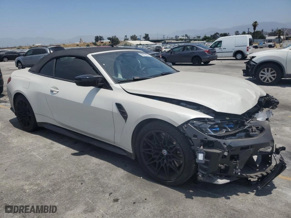 2022 BMW M4 Competition xDrive with VIN WBS33BA0XNCK43697, listed as a Copart auction lot 59272504 with NaN miles and Salvage Title. Bid and sale history available at carsss.com. Image 4.