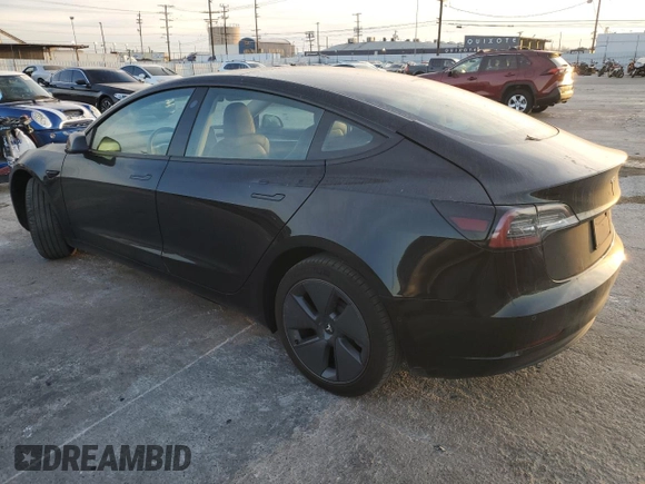 2022 Tesla Model 3 with VIN 5YJ3E1EA6NF350098, listed as a Copart auction lot 41807325 with Not Provided miles and Salvage Title. Bid and sale history available at DreamBid. Image 2.