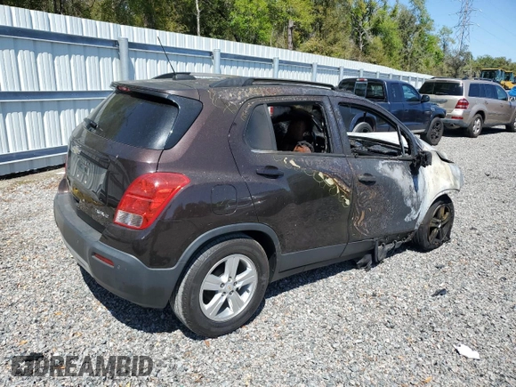 2015 Chevrolet Trax LT with VIN KL7CJLSBXFB208973, listed as a Copart auction lot 48882315 with 0 mi miles and Non Repairable. Bid and sale history available at carsss.com. Image 3.