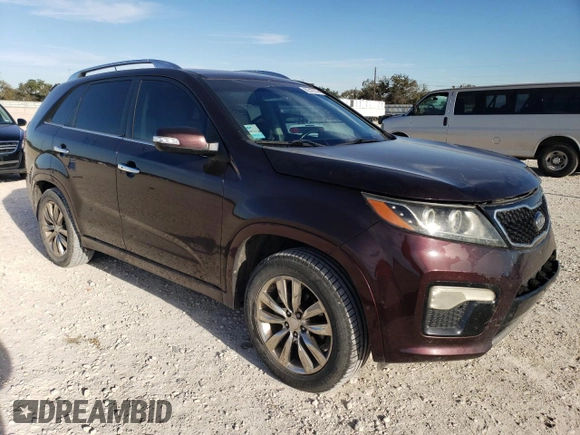 2011 Kia Sorento SX with VIN 5XYKW4A21BG122698, listed as a Copart auction lot 82316704 with 191,579 mi miles and Salvage Title. Bid and sale history available at carsss.com. Image 4.
