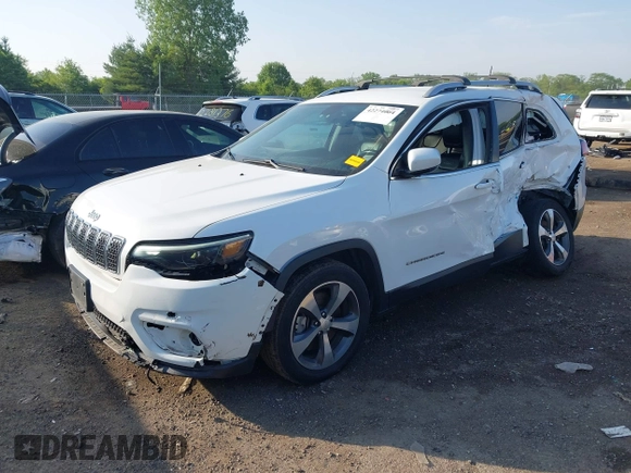 2019 Jeep Cherokee Limited with VIN 1C4PJLDX9KD110531, listed as a IAAI auction lot 42274064 with 87,450 mi miles and . Bid and sale history available at DreamBid. Image 2.