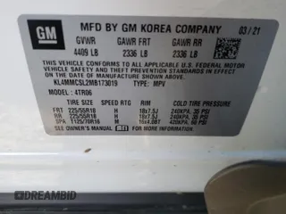 2021 Buick Encore GX Preferred z VIN KL4MMCSL2MB173019, wystawiony jako Copart lot #55764215 z przebiegiem 89 585 mil mil oraz Szkoda całkowita • Salvage title. Historia ofert i sprzedaży dostępna na DreamBid. Obrazek 12.