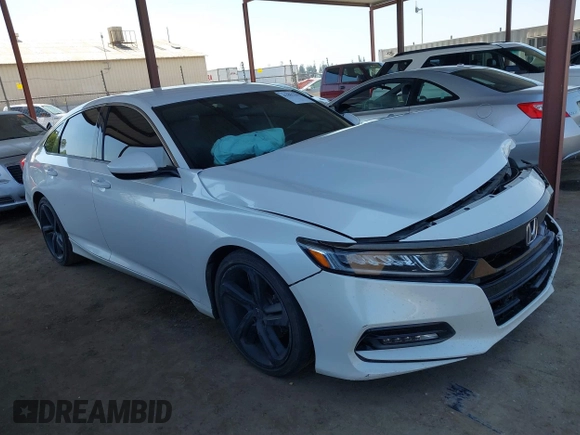 2018 Honda Accord Sedan Sport 1.5T with VIN 1HGCV1F32JA119560, listed as a IAAI auction lot 41885108 with 93,105 mi miles. Bid and sale history available at carsss.com. Image 1.