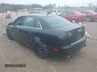 2008 Audi A4 2.0T with VIN WAUDF78E78A058246, listed as a IAAI auction lot 41612385 with 166,312 mi miles. Bid and sale history available at carsss.com. Image 3.