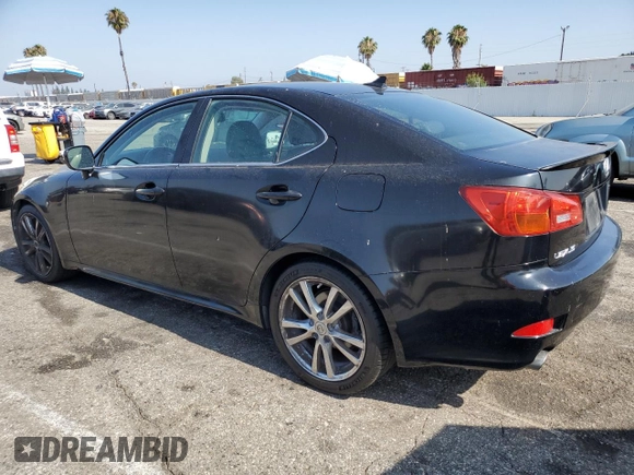 2008 Lexus IS 250 with VIN JTHBK262182063274, listed as a Copart auction lot 63342325 with 156,037 mi miles and Salvage title. Bid and sale history available at DreamBid. Image 2.