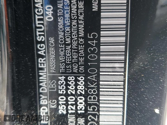 2019 Mercedes-Benz CLS with VIN WDD2J5JB8KA010345, listed as a Copart auction lot 76810664 with 0 mi miles and Non Repairable. Bid and sale history available at carsss.com. Image 13.