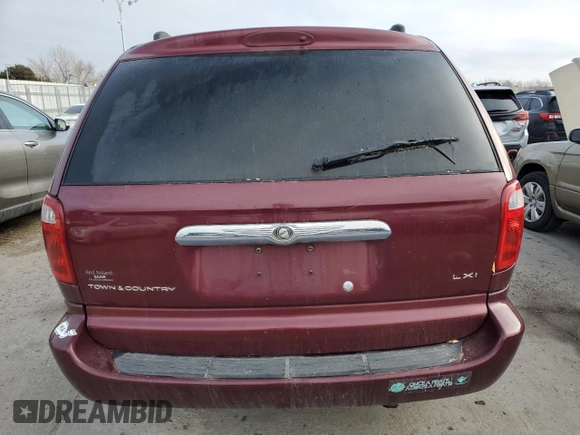 2001 Chrysler Town & Country LXi with VIN 2C8GP54L71R217272, listed as a Copart auction lot 47755345 with Not Provided miles and Salvage Title. Bid and sale history available at DreamBid. Image 6.