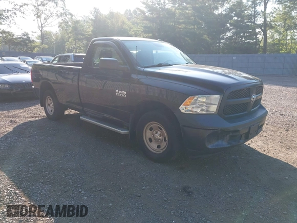 2014 Ram 1500 Tradesman z VIN 3C6JR7DG4EG324833, wystawiony jako IAAI lot #42876061 z przebiegiem 125 285 mil mil oraz . Historia ofert i sprzedaży dostępna na DreamBid. Obrazek 1.