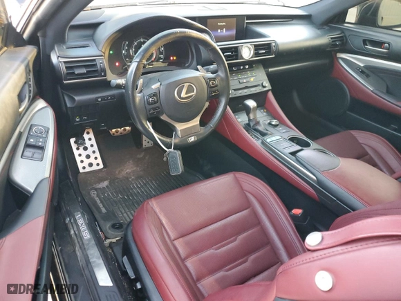 2015 Lexus RC 350 with VIN JTHHE5BC5F5004967, listed as a Copart auction lot 81280934 with 76,985 mi miles and Salvage Title. Bid and sale history available at carsss.com. Image 8.