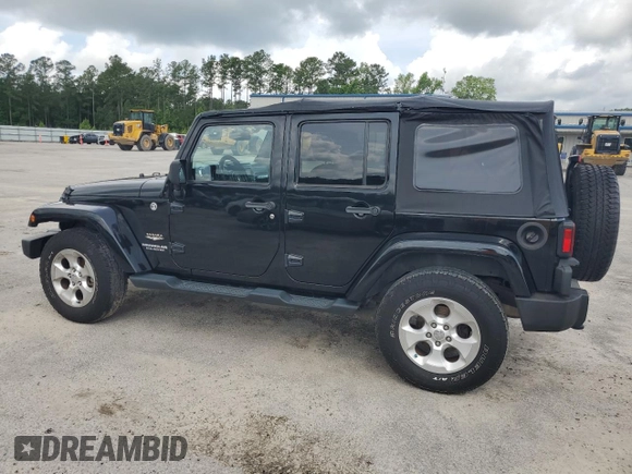 2013 Jeep Wrangler Unlimited Sahara with VIN 1C4HJWEG9DL701391, listed as a Copart auction lot 60492325 with 117,584 mi miles and Salvage title. Bid and sale history available at DreamBid. Image 2.