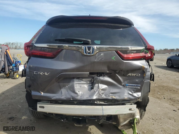 2021 Honda CR-V Hybrid Touring with VIN 7FART6H94ME013382, listed as a Copart auction lot 48223745 with 26,120 mi miles and Salvage Title. Bid and sale history available at carsss.com. Image 6.