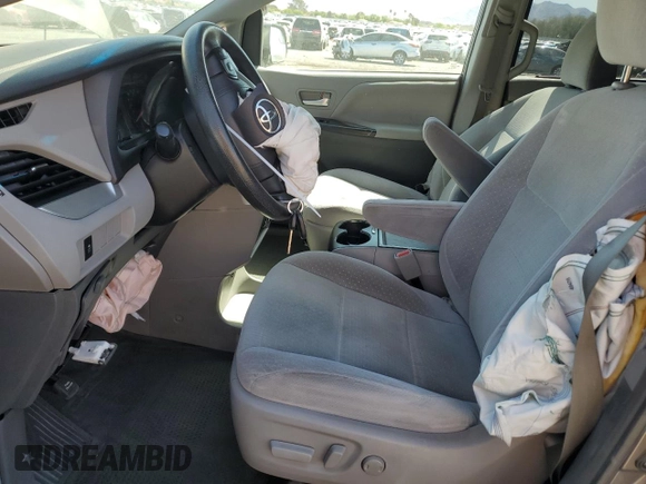 2017 Toyota Sienna LE Auto Access Seat with VIN 5TDKZ3DC1HS820732, listed as a Copart auction lot 54251475 with 104,560 mi miles and Salvage title. Bid and sale history available at DreamBid. Image 7.