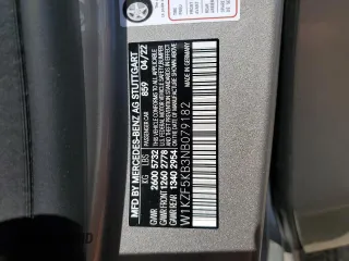 2022 Mercedes-Benz E 450 z VIN W1KZF5KB3NB079182, wystawiony jako Copart lot #56232375 z przebiegiem 15 730 mil mil oraz Szkoda całkowita • Salvage title. Historia ofert i sprzedaży dostępna na DreamBid. Obrazek 12.