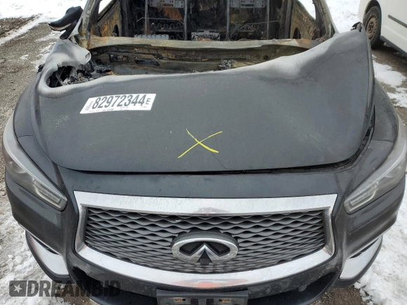 2017 Infiniti QX60 with VIN 5N1DL0MM1HC546110, listed as a Copart auction lot 82972344 with 0 mi miles and Non Repairable. Bid and sale history available at carsss.com. Image 12.