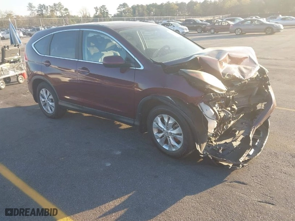 2014 Honda CR-V EX with VIN 5J6RM3H51EL036230, listed as a IAAI auction lot 41846750 with 179,136 mi miles. Bid and sale history available at carsss.com. Image 1.