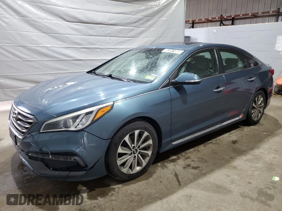 2016 Hyundai Sonata Sport with VIN 5NPE34AF4GH436175, listed as a Copart auction lot 53241805 with 140,018 mi miles and Clean Title. Bid and sale history available at DreamBid. Image 1.