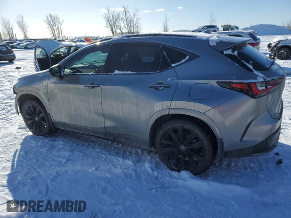 2022 Lexus NX with VIN 2T2KGCEZXNC001579, listed as a Copart auction lot 42125225 with 42,980 mi miles and Salvage Title. Bid and sale history available at carsss.com. Image 2.