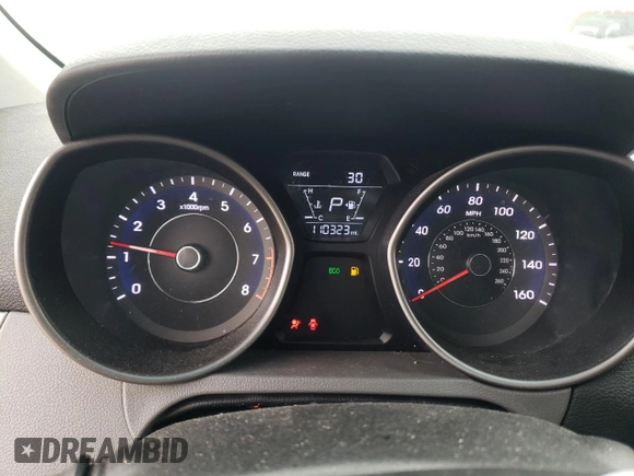 2016 Hyundai Elantra SE with VIN 5NPDH4AE8GH760928, listed as a Copart auction lot 46051995 with 110,323 mi miles and Salvage Title. Bid and sale history available at carsss.com. Image 9.