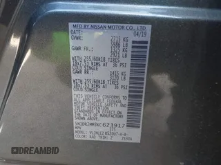 2019 Nissan Pathfinder S with VIN 5N1DR2MM3KC623917, listed as a IAAI auction lot 41661193 with 92,345 mi miles and . Bid and sale history available at DreamBid. Image 9.