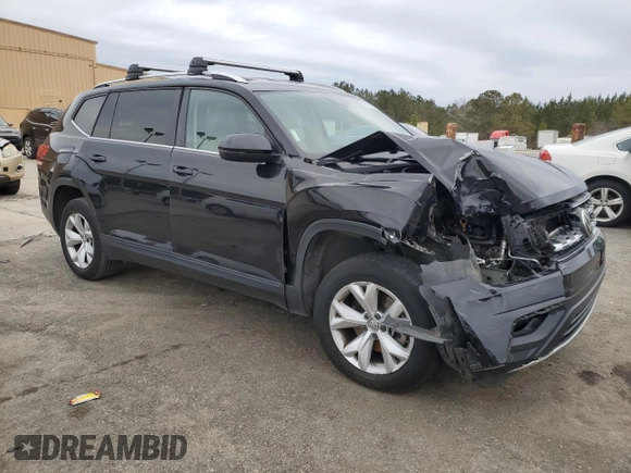 2018 Volkswagen Atlas SE with VIN 1V2DP2CA6JC593164, listed as a Copart auction lot 88889525 with 124,184 mi miles and Salvage title. Bid and sale history available at DreamBid. Image 4.