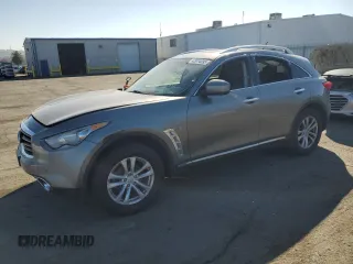 2014 Infiniti QX70 with VIN JN8CS1MW2EM413392, listed as a Copart auction lot 42974095 with 192,020 mi miles and Salvage Title. Bid and sale history available at carsss.com. Image 1.