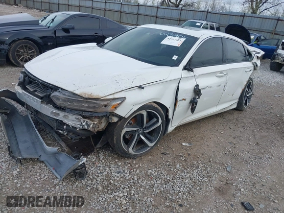 2020 Honda Accord Sport with VIN 1HGCV2F33LA028905, listed as a IAAI auction lot 41937603 with 40,876 mi miles and . Bid and sale history available at DreamBid. Image 2.
