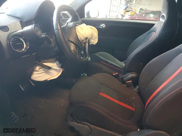 2015 FIAT 500 Abarth with VIN 3C3CFFFHXFT513994, listed as a Copart auction lot 82547154 with 67,923 mi miles and Salvage Title. Bid and sale history available at carsss.com. Image 7.