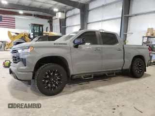 2024 Chevrolet Silverado 1500 RST with VIN 1GCPDEEK4RZ275244, listed as a Copart auction lot 42216495 with 0 mi miles and Salvage Title. Bid and sale history available at carsss.com. Image 1.