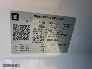 2018 Cadillac Escalade Platinum with VIN 1GYS4DKJ8JR243041, listed as a Copart auction lot 44907505 with 46,763 mi miles and Salvage Title. Bid and sale history available at carsss.com. Image 14.