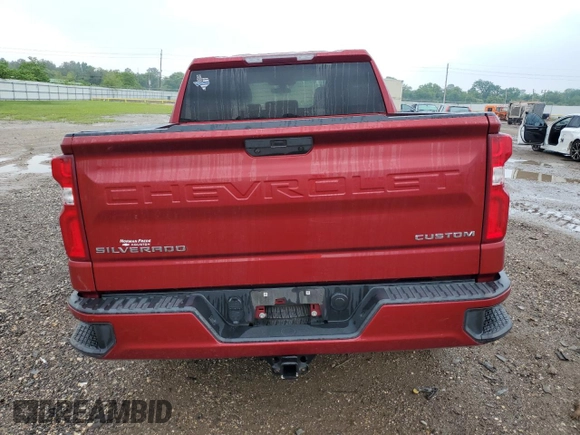 2020 Chevrolet Silverado 1500 Custom with VIN 3GCPWBEH6LG115807, listed as a Copart auction lot 54143865 with 107,807 mi miles and Salvage Title. Bid and sale history available at DreamBid. Image 6.