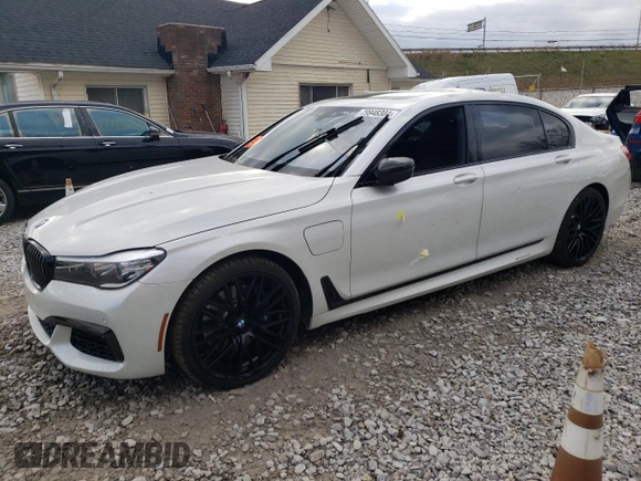 2017 BMW 7 Series 740e xDrive iPerformance with VIN WBA7J2C36HG497830, listed as a Copart auction lot 79948304 with 43,029 mi miles and Salvage Title. Bid and sale history available at carsss.com. Image 1.